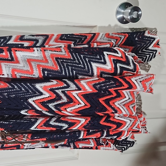 Emily West ,lace with white lining and slip , fun colors ,sleeveless - Picture 4 of 14